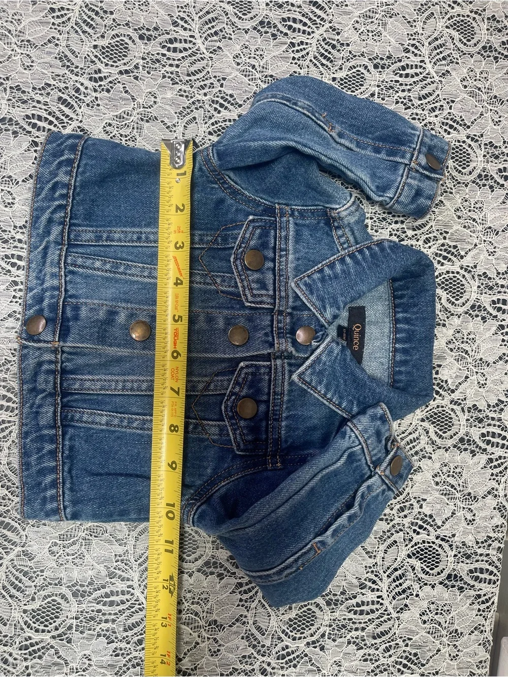 QUINCE Organic Cotton Denim Jacket Kids Boys Girls Relaxed Fit Jean Jacket